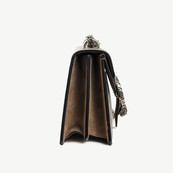 Gucci Dionysus Beige & Ebony GG Supreme Canvas Medium Shoulder Bag - Picture 3 of 13